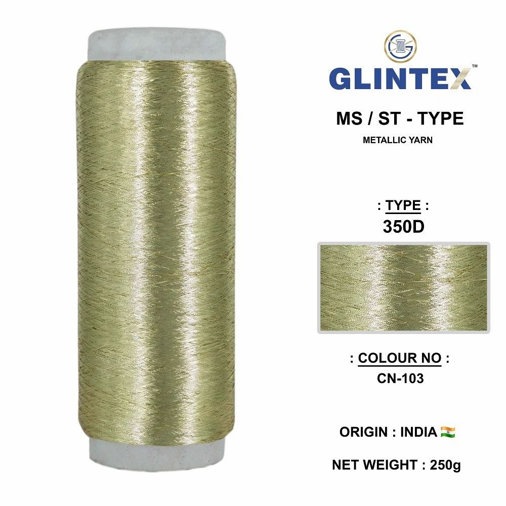 Chappat / Flat Jari and Metallic Yarn Color-103  - Chappat Yarn  - High Quality Product Image