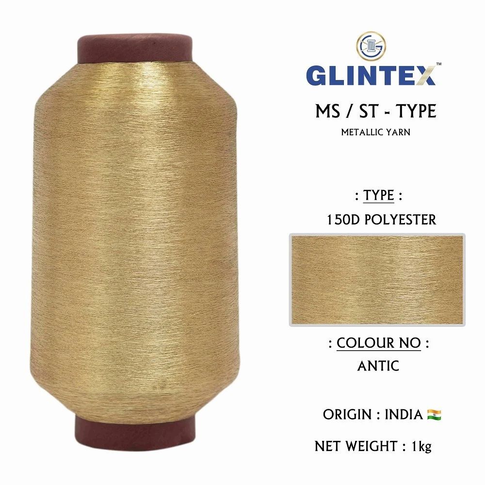 150D Antic Yarn  - Weaving Jari Kasab And Metallic Yarn  - High Quality Product Image