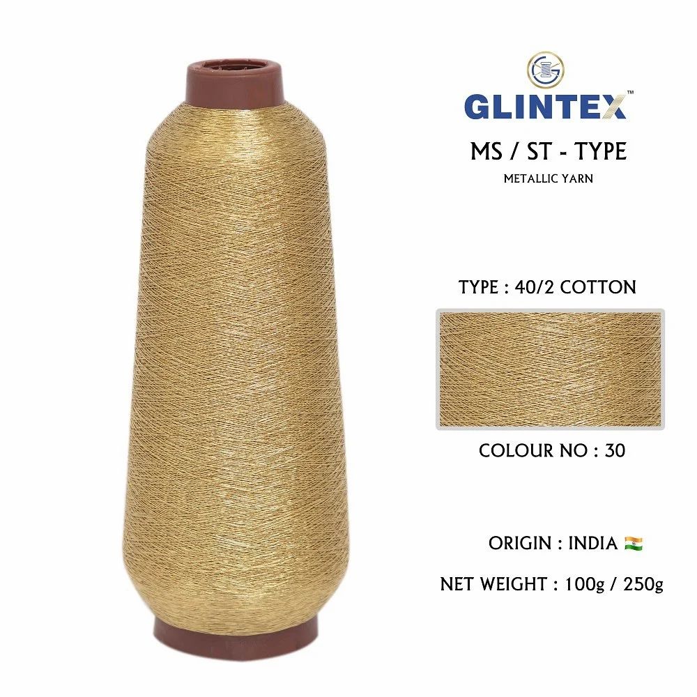 40/2 Cotton Metallic Yarn / Jari Kasab Color 30 For Aari Embroidery Machines  - Aari Machine Embroidery Jari And Metallic Yarn  - High Quality Product Image