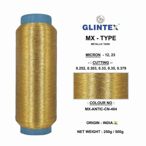 Metallic Yarn Color Antic-404 - View 2  - MX-Type Metallic Yarn 