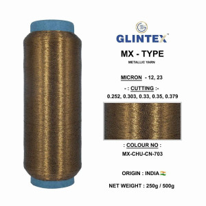 MX-Type Metallic Yarn Color Chuha-703  - MX-Type Metallic Yarn 