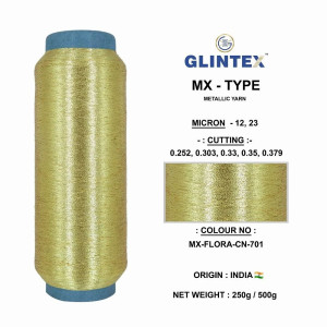 Metallic Yarn Color Flora-701 - View 2  - MX-Type Metallic Yarn 