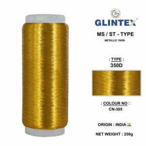 Chappat / Flat Jari and Metallic Yarn Color-305  - Chappat Yarn 