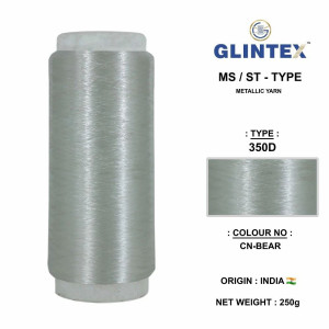 Chappat / Flat Jari and Metallic Yarn Color Clear  - Chappat Yarn 