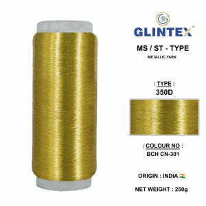 Chappat / Flat Jari and Metallic Yarn Color BCH-301  - Chappat Yarn 