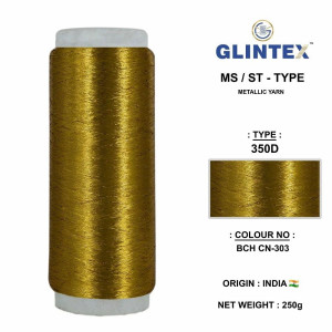 Chappat / Flat Jari and Metallic Yarn Color BCH-303  - Chappat Yarn 