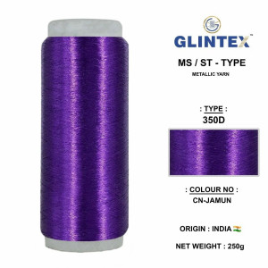 Chappat / Flat Jari and Metallic Yarn Color Gamun-07  - Chappat Yarn 