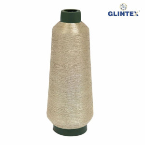 110D Nylon Jari Kasab / Metallic Yarn Color P111 (Y 125) - View 3  - Computer Embroidery Nylon Jari and Metallic Yarn 