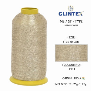 110D Nylon Jari Kasab / Metallic Yarn Color P111 (P)  - Computer Embroidery Nylon Jari and Metallic Yarn 