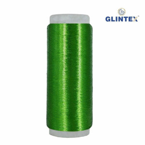 Chappat / Flat Jari and Metallic Yarn Color P.Green - View 2  - Chappat Yarn 