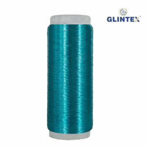 Chappat / Flat Jari and Metallic Yarn Color R Green - View 2  - Chappat Yarn 