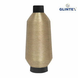 180D Polyester Metallic Yarn / Jari Kasab Color 422 For Computer Embroidery Machines - View 3  - Computer Embroidery Polyester Jari and Metallic Yarn 