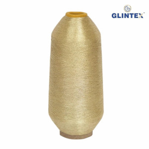 180D Polyester Metallic Yarn / Jari Kasab Color B-32 For Computer Embroidery Machines - View 2  - Computer Embroidery Polyester Jari and Metallic Yarn 