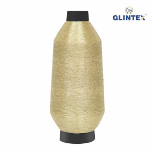 180D Polyester Metallic Yarn / Jari Kasab Color P-915-JM For Computer Embroidery Machines - View 2  - Computer Embroidery Polyester Jari and Metallic Yarn 