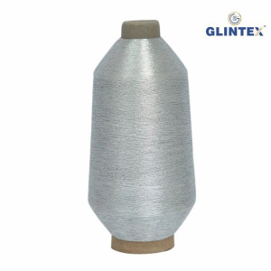 180D Polyester Metallic Yarn / Jari Kasab Color Silver For Computer Embroidery Machines - View 2  - Computer Embroidery Polyester Jari and Metallic Yarn 