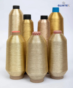 180D Polyester Metallic Yarn / Jari Kasab Color BCH - View 5  - Computer Embroidery Metallic Yarn and Jari 