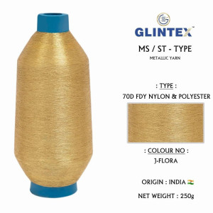 70D FDY Nylon and Polyester J Flora Yarn  - Weaving Jari Kasab And Metallic Yarn 