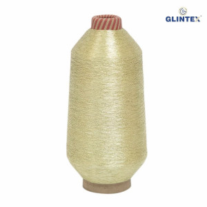 40/2 Cotton Metallic Yarn / Jari Kasab Color 18-L For Aari Embroidery Machines - View 3  - Aari Machine Embroidery Jari And Metallic Yarn 