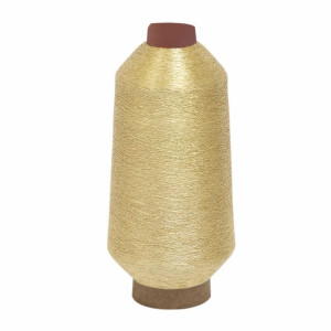 40/2 Cotton Metallic Yarn / Jari Kasab Color 19-L For Aari Embroidery Machines - View 2  - Aari Machine Embroidery Jari And Metallic Yarn 