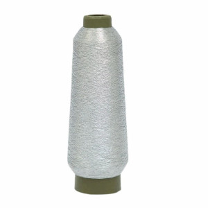 40/2 Cotton Metallic Yarn / Jari Kasab Color 2 For Aari Embroidery Machines - View 2  - Aari Machine Embroidery Jari And Metallic Yarn 